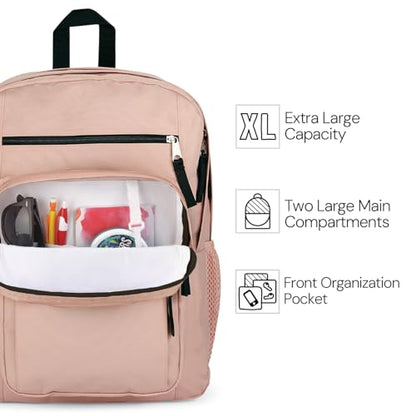 JanSport Laptop Backpack - Computer Bag with 2 Compartments, Ergonomic Shoulder Straps, 15” Laptop Sleeve, Haul Handle - Graphite Grey - color: Graphite Grey