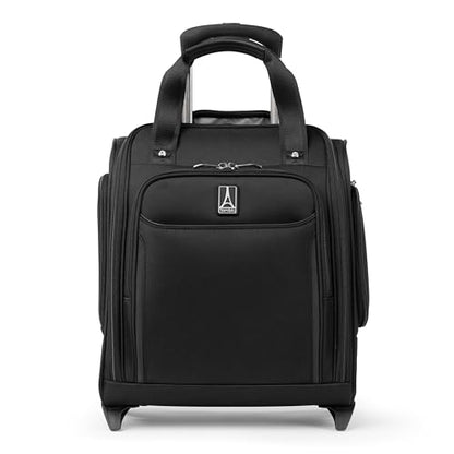 Travelpro Crew Classic Softside 기내용 언더시트 백, 블랙., Crew 클래식 경량 소프트사이드 롤링 언더시트 휴대용 가방 - color: 블랙.