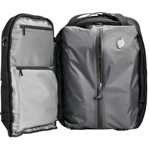 Travel Backpack 60L Expandable Air Compression System Water Resistant TSA Lock Carry-On Suitcase Luggage (Air Pump Not Included) - color: Pastel Blue