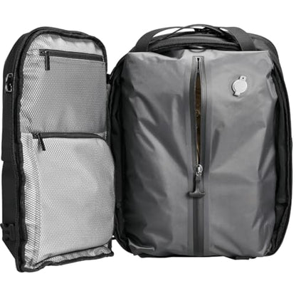 Travel Backpack 60L Expandable Air Compression System Water Resistant TSA Lock Carry-On Suitcase Luggage (Air Pump Not Included) - color: Pastel Blue