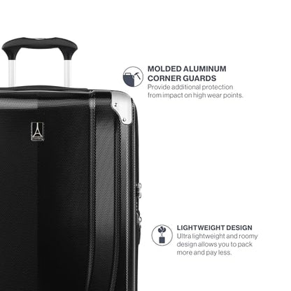 Travelpro Pathways 3 Hardside Carry-On Luggage Suitcase, Black, 21-Inch - color: Black Knight, size: Carry On 21 Inch