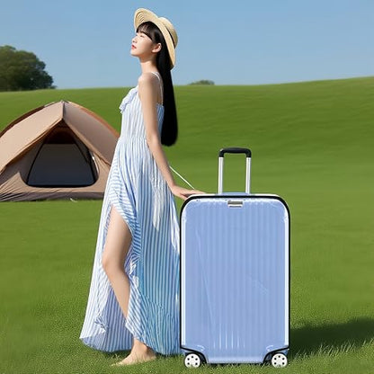 Luggage Covers Clear Suitcase Cover Protector, 20inch - color: Black, size: 20 inch
