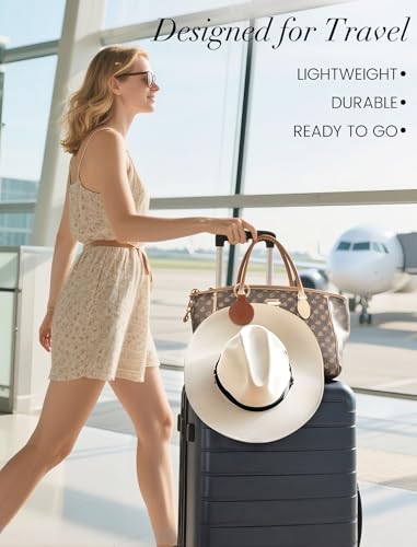 Niveaya Magnetic Hat Clip for Travel on Bag - 2 Pcs, Strong Magnet Hook - color: Brown&beige