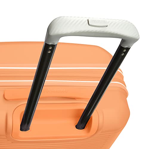 American Tourister Stratum 2.0 Hardside Expandable Luggage with Spinners, Papaya, 2PC SET (Carry-on/Medium) - color: Papaya, size: 2-Piece Set (Carry-on/Medium)