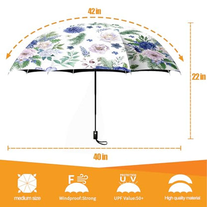 Folding Umbrella, Automatic Small Compact, Sun & Rain - color: MT73