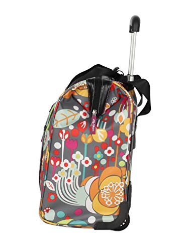 Lily Bloom Design Pattern Carry on Bag Wheeled Cabin Tote (Bliss) - color: Bliss