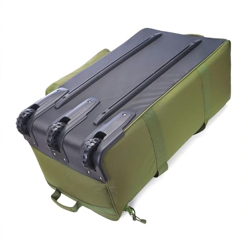 120L Travel Duffle Bag With Wheels Expandable Rolling Travel Bag for Men - color: Green
