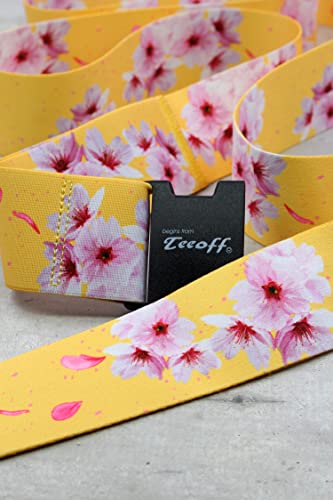 Teeoff 2 Pack Elastic Luggage Straps Suitcase Belts Travel Bag Accessories Adjustable 220CM (Yellow) - color: Yellow