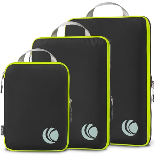 Cipway 여행용 압축 패킹 큐브, 블랙., 여행, 출장 - color: 블랙., size: 3PCS