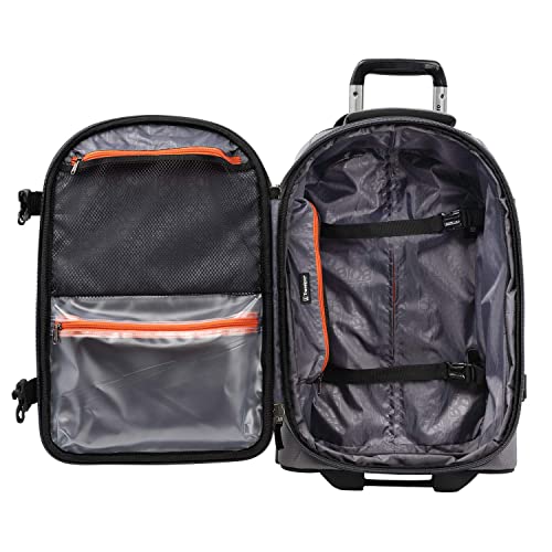 Travelpro Bold Softside Carry-On Rollaboard, Grey/Black, 2-Piece Set - color: Grey/Black, size: 2-Piece Set (22/28)