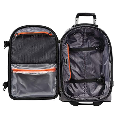 Travelpro Bold Softside Carry-On Rollaboard, Grey/Black, 2-Piece Set - color: Grey/Black, size: 2-Piece Set (22/28)