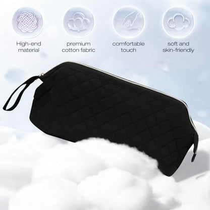 Stratalife Quilted Hair Tools Travel Bag with Polishing Cloth, Black - color: Black