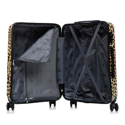 InUSA Cheetah Print 20-Inch Carry-On Hardside Spinner Luggage Lightweight - color: Cheetah, size: 20 Inch