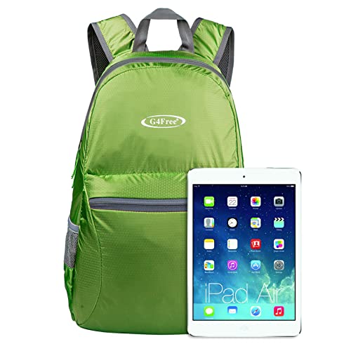 G4Free 20L Lightweight Packable Backpack Travel Hiking Daypack Foldable Backpack for Men Women - color: Light Green, size: 20L