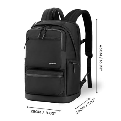 GOOTIUM Laptop Backpack, 15.6 Inch Laptop Compartment, TSA Friendly, 1260D Polyester Water Resistant, Unisex Daypack with Multiple Pockets for Business Travel Commute