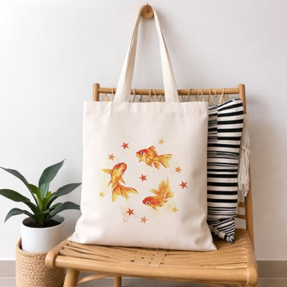 Funny Canvas Tote Bag, Reusable Playful Pattern Shoulder Bag, Whimsical Carryall for Shopping Beach Travel - color: Travel 08