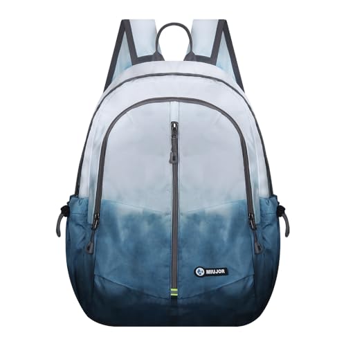 Lightweight Packable Foldable Backpack，Hiking backpack，Travel Backpack - color: White Blue Gradient
