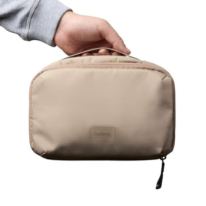 Bellroy Hanging Toiletry Kit 3L, Travel Toiletry Bag - Stone - color: Stone