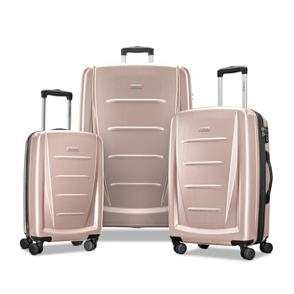 Samsonite Winfield 2 Hardside Expandable Luggage with Spinner Wheels, Artic Pink, 3-Piece Set (20/24/28) - color: Artic Pink, size: 3-Piece Set (Carry on/Medium/Large)