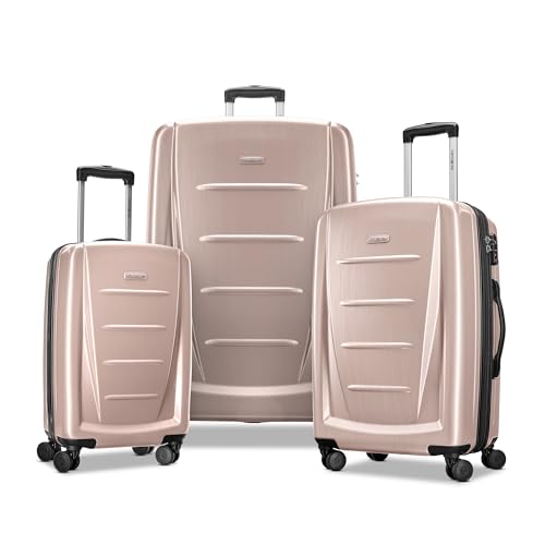 Samsonite Winfield 2 Hardside Expandable Luggage with Spinner Wheels, Artic Pink, 3-Piece Set (20/24/28) - color: Artic Pink, size: 3-Piece Set (Carry on/Medium/Large)