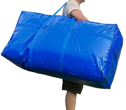 66 Gallon Extra Large Storage Bags, Huge Moving Bags Heavy Duty with Zipper - color: Blue, size: 250L, 1 Pack
