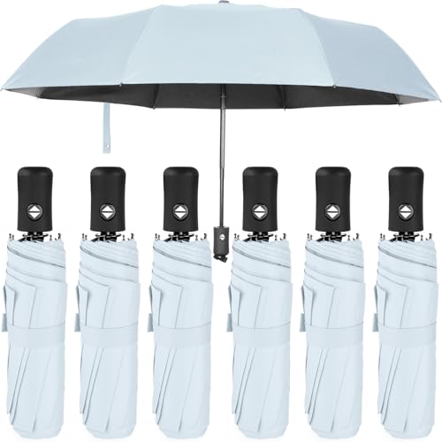 Jexine Windproof Travel Umbrella Compact Small - color: Blue