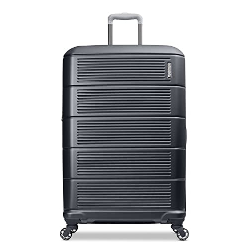 American Tourister Stratum 2.0 Expandable Hardside Luggage with Spinner Wheels, 2-Piece Set 20/28, Charcoal - color: Charcoal, size: 2-Piece Set (Carry-on/Large)