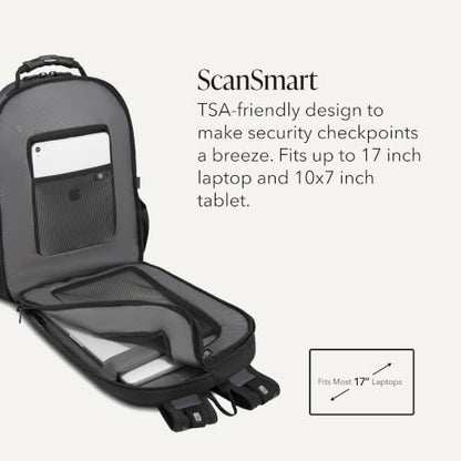 SwissGear Sion Softside Expandable Spinner Luggage Durable Lightweight Travel Suitcase, Dark Grey, 2-Piece Set (Carry-On/Backpack) - color: Dark Grey, size: 2-Piece Set (Carry-On/Backpack)