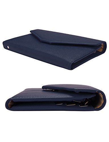 ZOPPEN Passport Holder Travel Wallet Organizer for Women,Navy Blue - color: Navy Blue