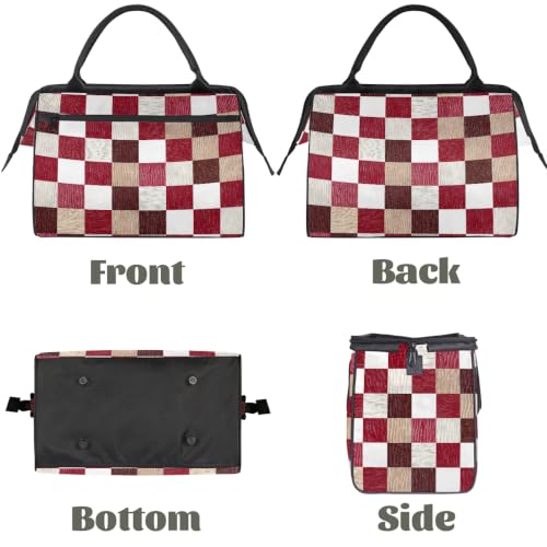 Plaid Overnight Weekender Bag for Men Women,Travel Duffel Bag A9 - color: C-09 Plaid