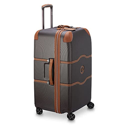 DELSEY PARIS Chatelet Air 2.0, 26 Inch Checked Luggage, Chocolate Brown - color: Chocolate Brown, size: Checked-26 Inch Trunk
