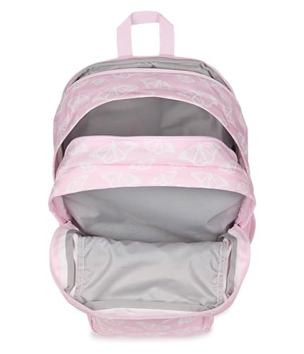 JanSport 34L Big Backpack - 15 Inch Laptop Sleeve, Flutter By Pink - color: Flutter By Pink Ice
