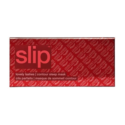 Slip Silk Contour Sleep Mask, Scarlet - Lash-Friendly Design, Blocks Light - color: Scarlet