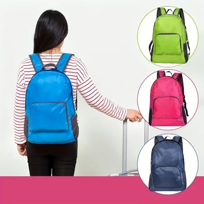 Lightweight Foldable Backpack, Travel Backpack, Daypack with Main Compartment, Outdoor Hiking Camping Backpack (Grey) - color: Grey