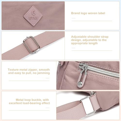 ETidy Large Crossbody Bag For Women - color: Pink
