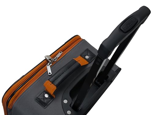 Rockland Fashion Softside 2 Piece Luggage Set, Expandable, (14" Tote/19" Upright), Charcoal - color: Charcoal, size: 2 Piece (19"/14" Tote)