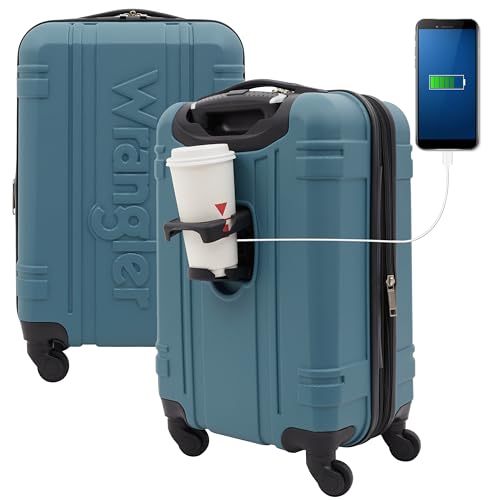 Wrangler Astral Hardside Luggage, Hydro, 20-Inch Carry-On - color: Hydro