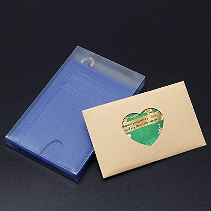 GEEAD Slim Minimalist Front Pocket RFID Blocking Card Holder Wallets for Men & Women - color: Navy
