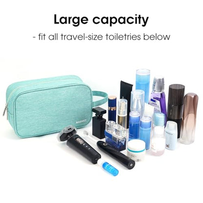 Narwey Travel Toiletry Bag for Women, Dopp Kit Men, Bathroom, Medicine Bag - color: A-Mint Green