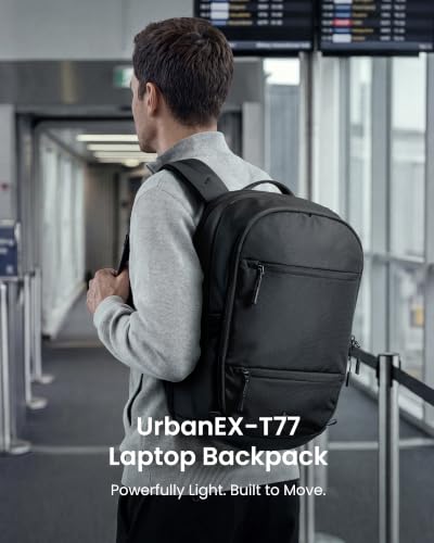 tomtoc Laptop Backpack 26L, Large Work Bag Fits 15.6-16 Inch Laptop - color: Black, size: 26L