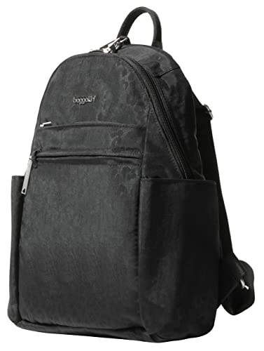 Securtex® Anti-theft Vacation Travel Backpack 10x13" Slash-Resistant Nylon Daypack w/RFID, Black Cheetah - color: Black Cheetah