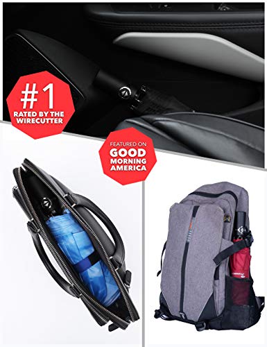 SY COMPACT Travel Umbrella for Rain, Windproof Automatic Compact Umbrella - color: starry sky blue