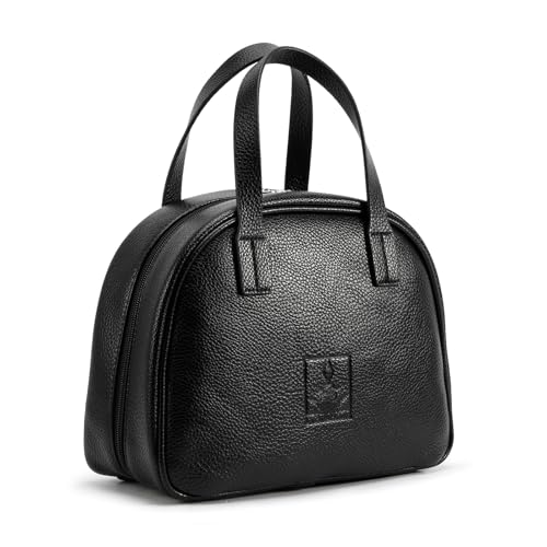ROYALFAIR Standing Makeup Bag, Travel Cosmetic Organizer, Black - color: Black