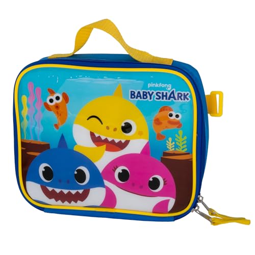 AI ACCESSORY INNOVATIONS Baby Shark 2 Piece Backpack Set, Boys & Girls 16" School Bag, Blue