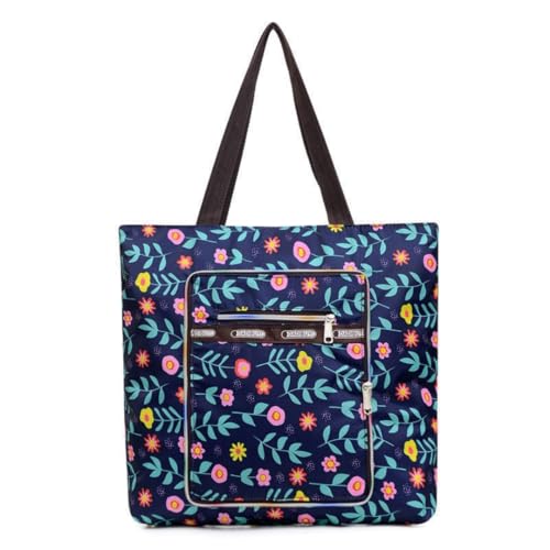 Reusable Shopping Bags Foldable Washable Waterproof Large Grocery Bags Heavy Duty Sturdy Daily Bags - color: Color7