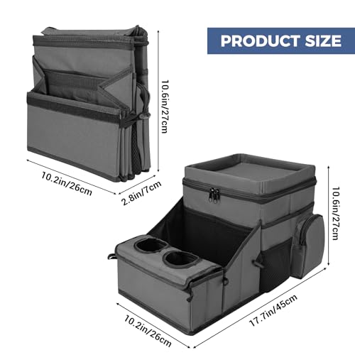 COOLBEBE Car Seat Organizer, Backseat Car Organizer, Grey - color: Grey