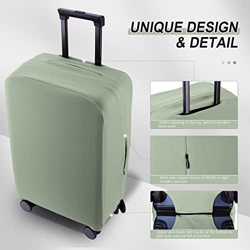 Travel Luggage Cover - Scratch-Resistant Fit 19-31 Inch Suitcase Protector, Cyan, SX(22-23 inch) - color: Cyan, size: 22-23inch