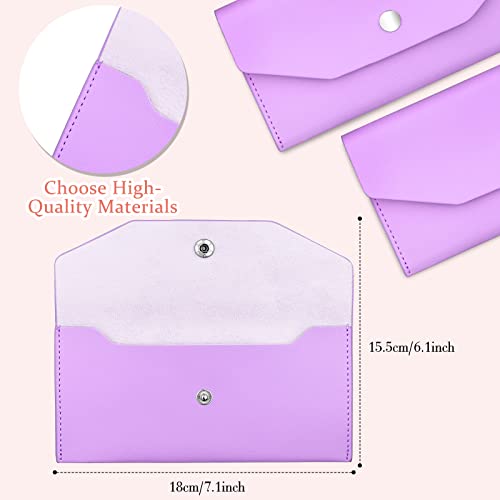 Frienda Cash Envelope Wallet Budget 8 Dividers, Purple, Classic - color: Purple, style: Classic