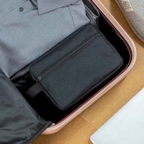 Elviros Hanging Toiletry Bag, Lightweight Travel Dopp Kit, Large, Black - color: Black, size: Large