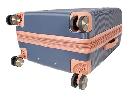 Dockers Spectra Hardside Expandable 8-Wheel Spinner Travel Checked Luggage, 24-Inch, India Ink - color: India Ink, size: 24-Inch Checked
